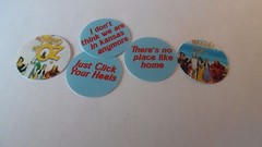 Pre Cut One Inch Bottle WIZARD OF OZ SAYINGS Free Shipping