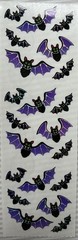 Vintage Sandylion Sticker Sheet Strip 3 Modules Bats Chrome? Prismatic?