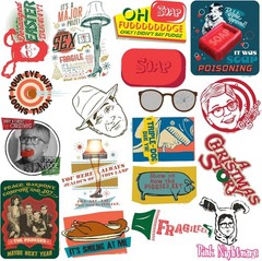 A CHRISTMAS STORY DIE CUT VINYL 50 CT STICKER PACK
