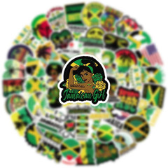 65Pcs Jamaica Stickers for Scrapbooking, Water Bottles, Laptops, Suitcases