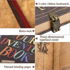 Artistic 148-Page DIY Scrapbook with Leather Cover – Perfect for Special Moments
