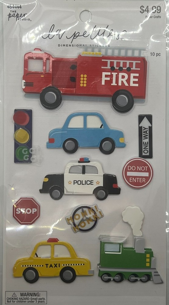 Vehicle Stickers – Dimensional Scrapbook Stickers – The Paper Studio