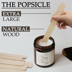 KTOJOY 70Pcs Jumbo Craft Sticks,8 inch Natural Premium Wooden Extra Large Pop…