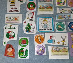 Peanuts Snoopy Lot 50 Stickers Charles Schulz Charlie Brown Woodstock Linus