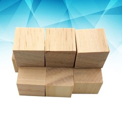 10Pcs Light Brown Pine Wood Pieces for DIY Craft Projects and Decoration