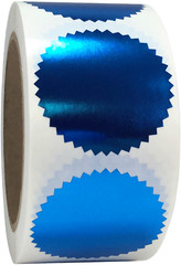 Envelope Seals Serrated Edge Color Labels | 2″ inch | 500 Pack | Pick One Color