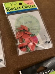 Eyelet Outlet Brads Lot of Food NEW 6 packs Card Making Scrapbooking Cake Fruit