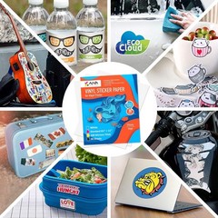 Waterproof Printable Vinyl Sticker Paper – 30 Glossy Sheets for Crafting