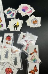 Kids Temporary Tattoos Lot Halloween Bugs Butterflies Teachers Lot 250pcs VTG