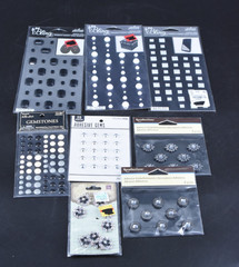 Lot Gems, Enamel Dots, Bling 21 Packs Stickers NEW Scrapbooking Card Making