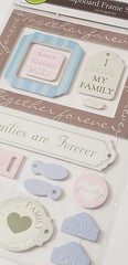Stemma FAMILY LOVE Chipboard Frame Stickers – 14 pcs