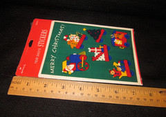 Hallmark «Merry Christmas Santa Presents Train Stickers» 4 Sheets Vintage Sealed