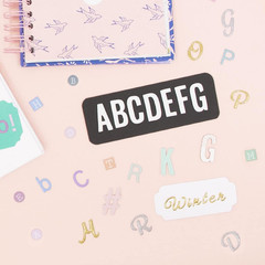 – Alphabet Puffy Stickers in Uppercase and Lowercase, Numbers and Special Charac