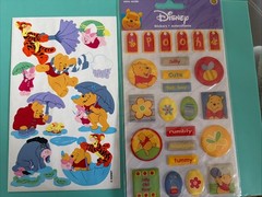 Vintage Stickers Lot Disney Pooh