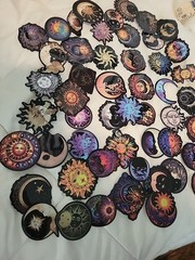 20 pc Gothic Sun & Moon Astrology Celestial Stickers Phone Hippie fairy goth cor