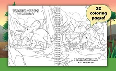 Dinosaurs! Sticker Activity Book – 100 Stickers Including Puffy, 20 Coloring Pag