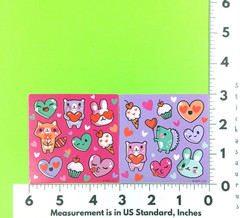 AGC Valentine’s Day Love Mini Sticker Sheet Set Of 4 Scented Style 1