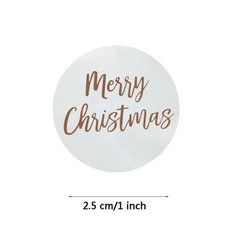 500 Pcs/Roll Merry Christmas Label Stickers Thank You Card Sealing Label Sticker