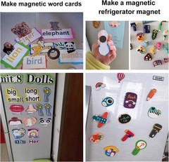 60 pcs Small Round Magnetic Stickers with Adhesive Backing for Crafts & Office