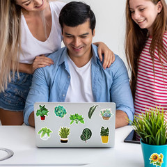 Stickers for Water Bottles 200 Pcs VSCO Sticker Packs Flower and Plant Theme Wat