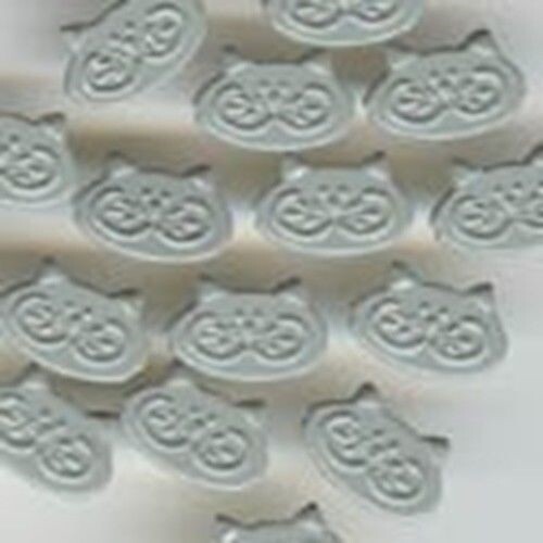 Gray Cat Face Brads Set