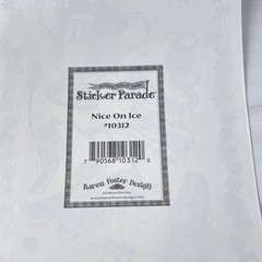 12″ ICE SKATING Skates Borders SCRAPBOOK Stickers by Sticker Parade Y2K