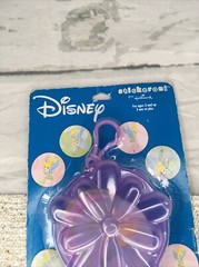 Vtg Disney Tinker Bell Stickers Flower Clip Stickeroni Hallmark Purple Peter Pan