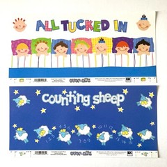 EK Success Over-alls Scrapbooking Page Toppers/Titles/Borders Lot of 17!