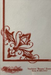 RUST STARBURST “BEAUTY” Mylar FRAME(6”x4.5”)My Minds Eye•Magnolia•Card Making•