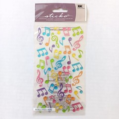 EK Success Sticko Dimensional Colorful Music Notes Stickers – 44 PC