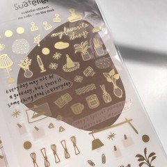 Suatelier On The Desk Stickers | Korean Scrapbooking Craft Stationery Deco Craft