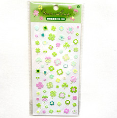 Four Leaf Clover Dimensional Stickers Junk Journaling Collage Scrapbooking