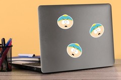 SOUTH PARK CARTMAN FACE DIE CUT VINYL 50 CT STICKER PACK