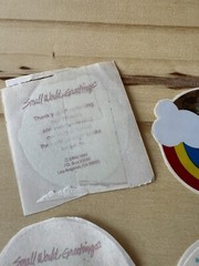 VINTAGE SMALL WORLD GREETINGS STICKER 80s