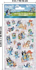 Bluey and Bingo Sticker Sheet Standard, and Holographic 4 Sheets of stickers