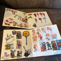 3 Vintage 1990’s Sticker Books Filled With Stickers – Trolls, Sanrio