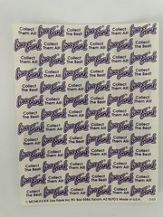 🦄RARE! VINTAGE! Lisa Frank #S103 BETTY BOOP UNICORN GUITAR POODLE Stickers🎸