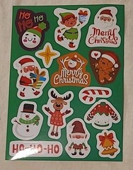 1300+ Assorted Holiday Christmas Stickers Autocollants Puffy Diecuts Paper Epoxy