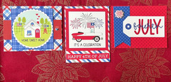 #K178 – JULY 4TH CELEBRATION PATRIOTIC DOODLEBUG SCRAPBOOK CARD KIT 10pcs A2
