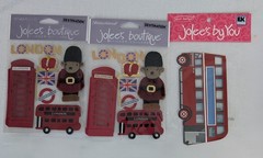 Jolee’s Boutique London UK Sticker Lot 35 Big Ben London Bridge Bus Bulk Craft