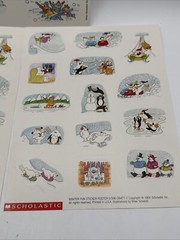 Lot 100s Vintage SCHOLASTIC & Troll Christmas Stickers NEW