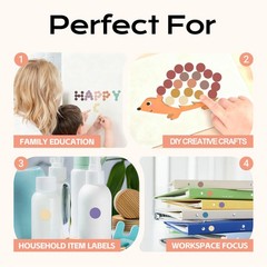 4400 PCS Dot Stickers,0.5 Inch Color Coding Labels,16 Morandi Colors,Round St…