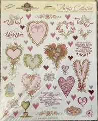 NEW Sealed Vintage Old Stock 4 PSX Sticker Sheets FLOWERS HEARTS ANGELS ROSES