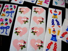 Creative Memories Lot Stickers,Ribbons, School, Handprints, Baby, FloralVarious.