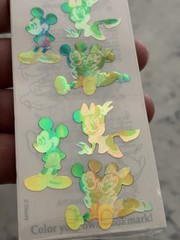 Vintage Sandylion Disney Mickey Minnie Mouse Mother Of Pearl Stickers Sealed New