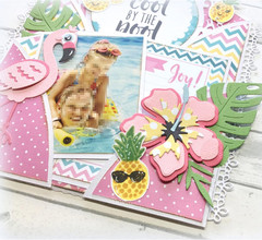 7PCS Hawaiian Flower Leaf Metal Die Cuts,Spring Flower Leaves Card Cutting Dies
