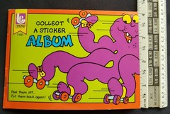 Vtg Trend Scratch n Sniff Sticker Book Collect A Sticker Album 13 blank pgs 1980