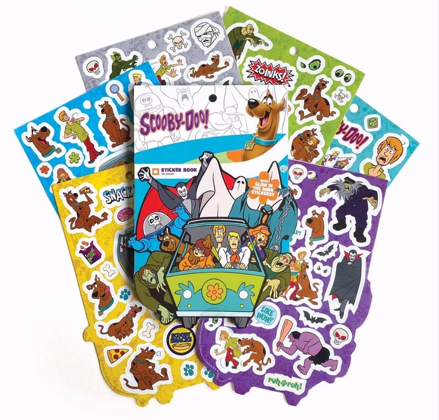 Paper House Stickers, Scooby -Doo Sticker Book, 18 Sheets!