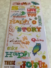 K&COMPANY BRENDA WALTON RUB-ONS MIRA WORDS 27 PCS