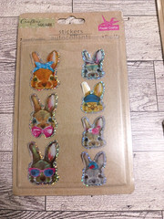 Dimensional foil stickers. 4 packs. 3-D Koala bears, bunny rabbits, pigs, cactus